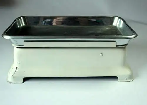 Seltene Küchenwaage 10 kg aus den 1950ern - Original MIKRO Döft - Metall - voll funktionsfähig - toll zur Küchendeko oder für die Retro-Küche
