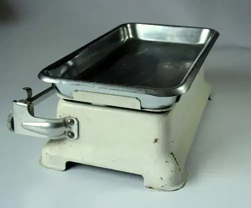 Seltene Küchenwaage 10 kg aus den 1950ern - Original MIKRO Döft - Metall - voll funktionsfähig - toll zur Küchendeko oder für die Retro-Küche