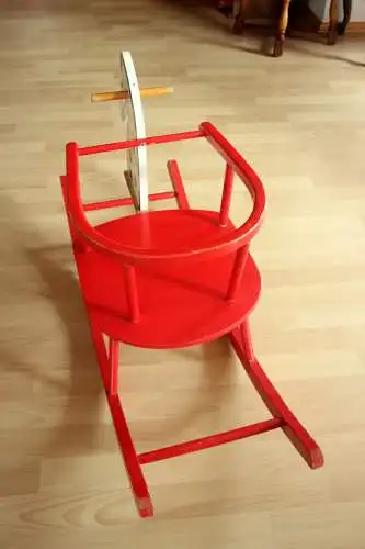 Schaukelpferd aus Holz aus den 1970ern - rocking horse - Kinderspielzeug