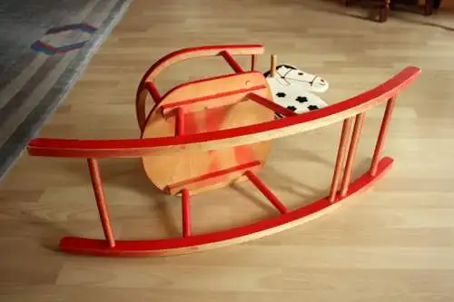 Schaukelpferd aus Holz aus den 1970ern - rocking horse - Kinderspielzeug