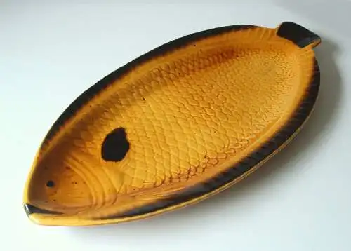 Große Fischplatte Gallo "Neptuno" - Keramik - Servierplatte - Vintage