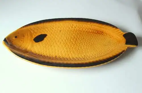 Große Fischplatte Gallo "Neptuno" - Keramik - Servierplatte - Vintage