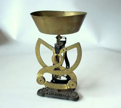 Antike Waage COLUMBUS bilaterale Briefwaage - Feinwaage - Apothekerwaage - Küchenwaage - ca. 1900 - funktionsfähig