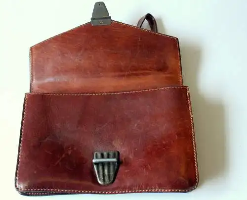 The Trend Leder Herren Handtasche mit Schlaufe - Vintage aus den 1970ern