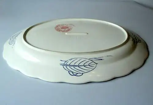 Seltene große Servierplatte/Anbietplatte/Servierteller Keramik - made in Japan - MZ China - gemarkt - Vintage 