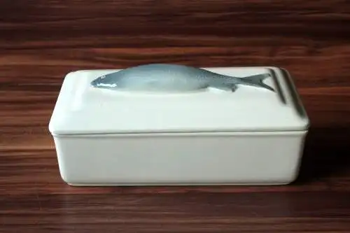 1930s - Antiker Fischtopf - Heringstopf - Matjestopf gemarkt Schwandorf Schwarzenfeld - tolles Deko-Objekt für die Landhausküche