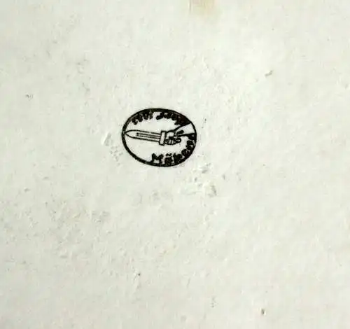 Kuchenplatte aus feinem Art Deco Porzellan - Mäbendorf 1882 - Servierteller - Servierplatte