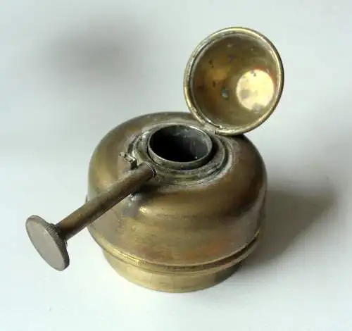 1920s Antiker Messing Rechaud mit Teekanne