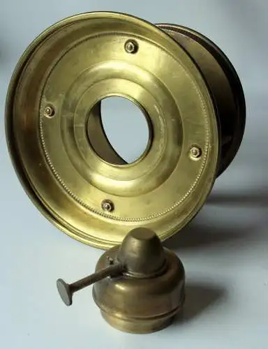 1920s Antiker Messing Rechaud mit Teekanne