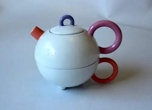 Design Teekanne von Arzberg aus der "Fantasia"-Linie - Porzellan - designed von Matteo Thun "Tea for One" - Geschenk für Teetrinker - Vintage