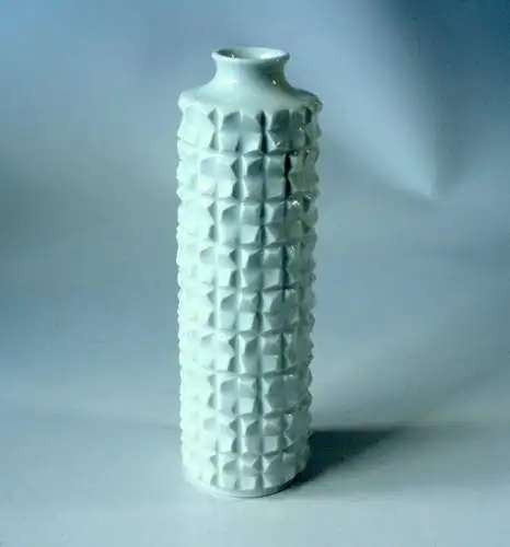 Meissen Vase Porzellan - Design von Ludwig Zepner - zeitloses Op Art Stück sehr gut erhalten - handgefertigt aus den 1970ern - gemarkt