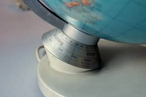 COLUMBUS Erdglobus DUPLEX mit Licht - seltenes Modell mit Tag/Nachtseite - Beleuchteter Globus - Vintage aus den 1980ern, illuminated globe 