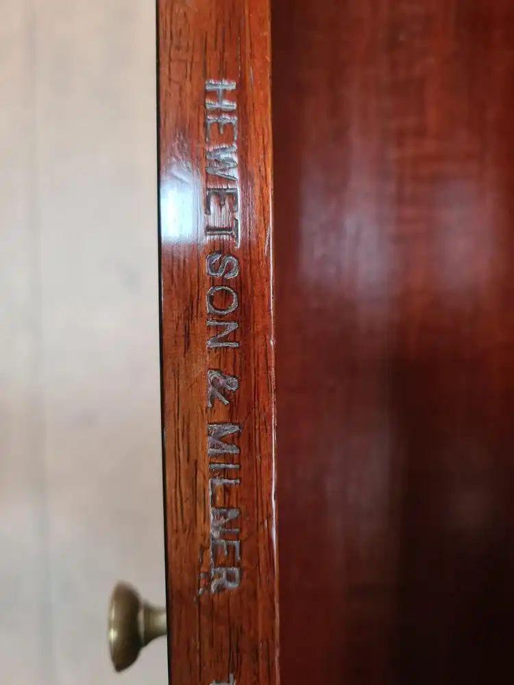 Biedermeier-, Intarsien-Schreibtisch im original-Zustand / bureau desk with inlaid works in original condition 11