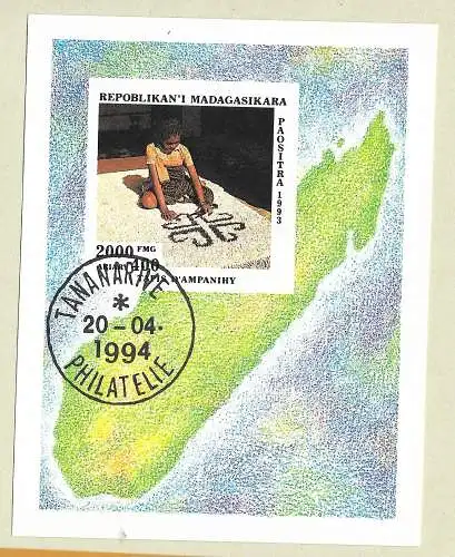 Madagaskar 1994 Nr Block 255 Gestempelt (Posten)
