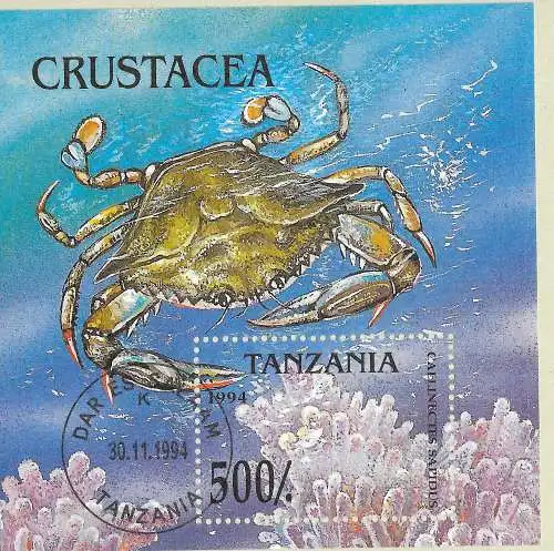 Tansania 1994 Nr Block 269 Rundstempel (Datum und/oder Ort klar)