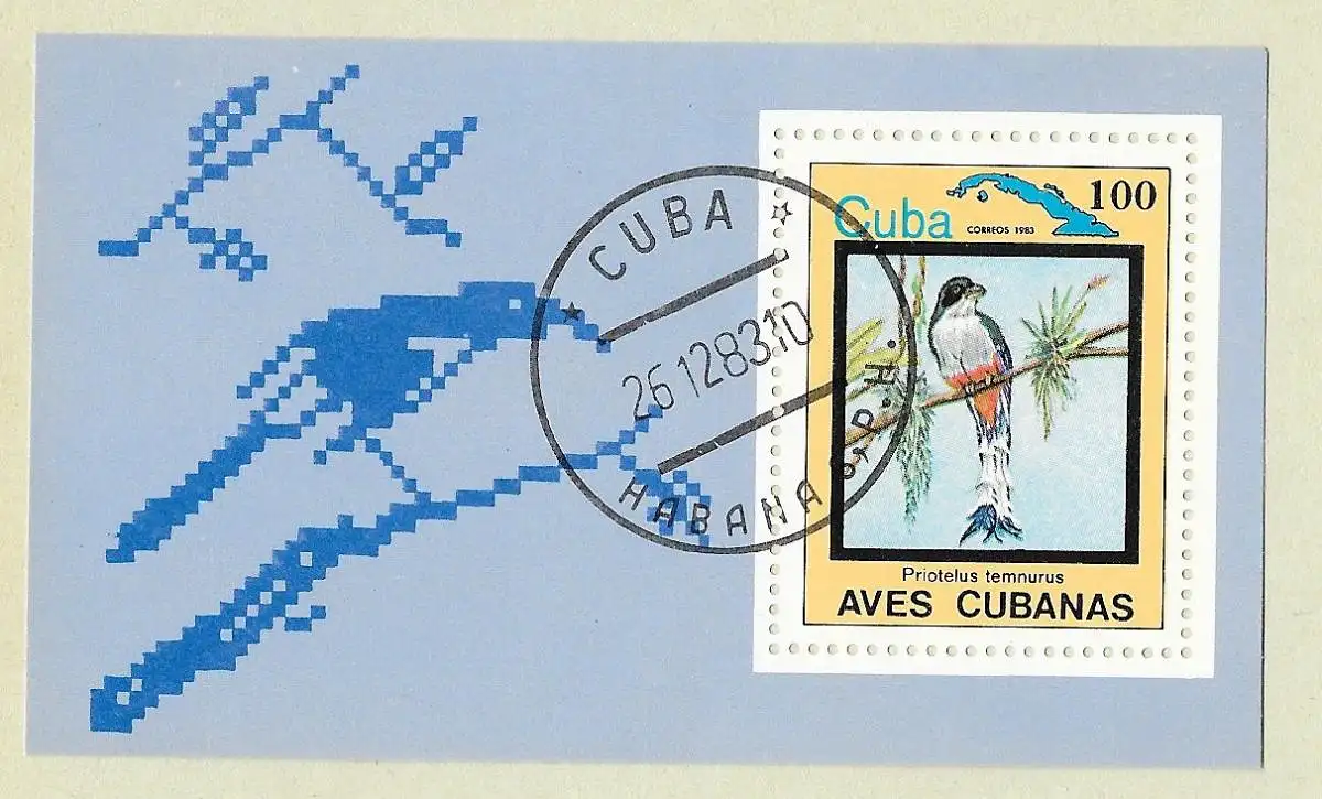 Kuba (Republik) 1983 Nr Block 80 Rundstempel (Datum und/oder Ort klar)