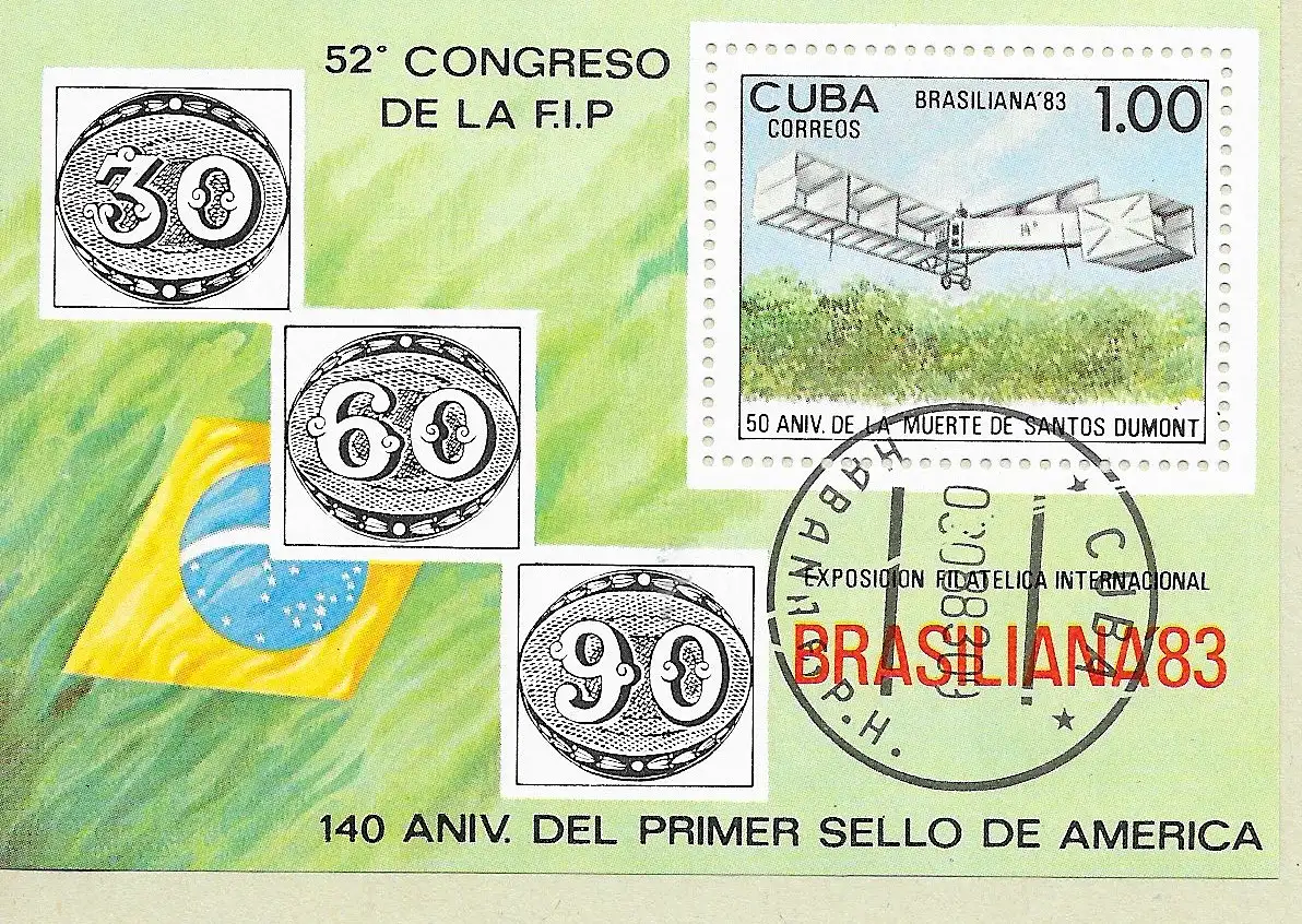 Kuba (Republik) 1983 Nr Block 78 2746 Rundstempel (Datum und/oder Ort klar)