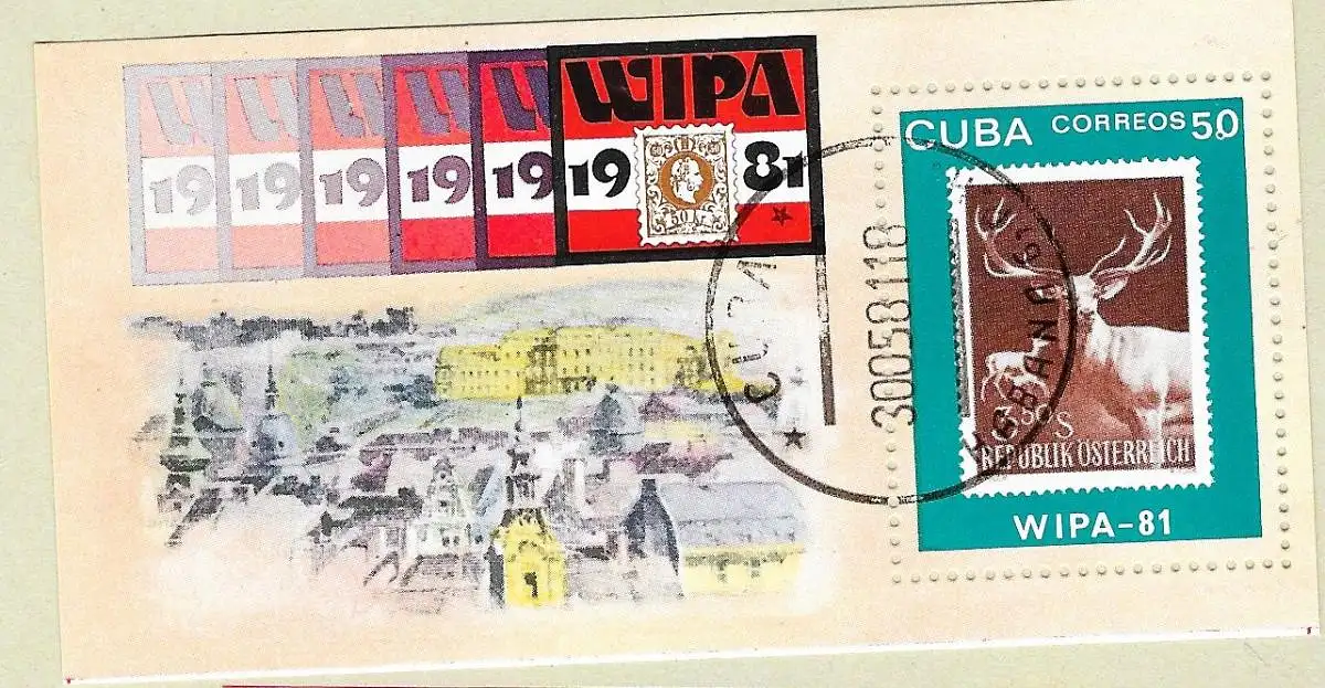 Kuba (Republik) 1981 Nr Block 67 Rundstempel (Datum und/oder Ort klar)