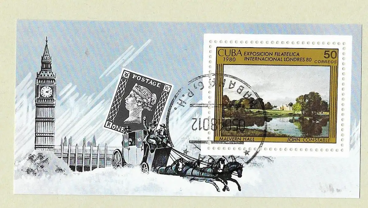 Kuba (Republik) 1980 Nr Block 62 Rundstempel (Datum und/oder Ort klar)