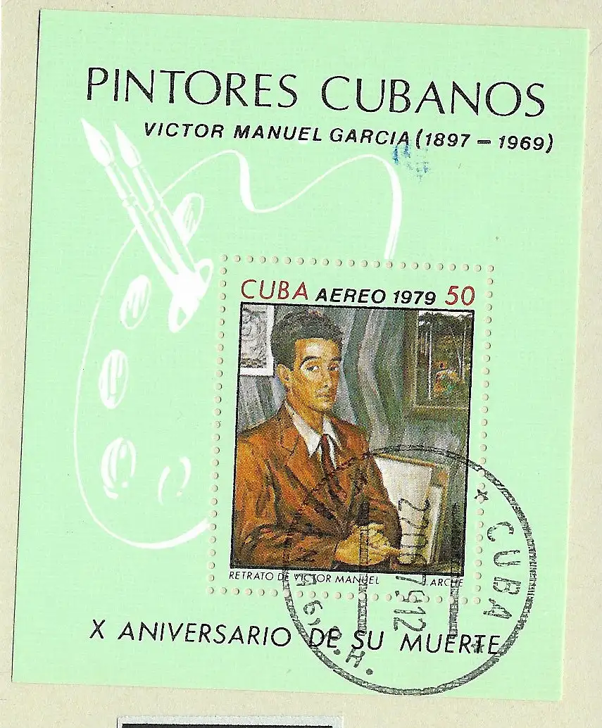 Kuba (Republik) 1979 Nr Block 60 2410 Rundstempel (Datum und/oder Ort klar)