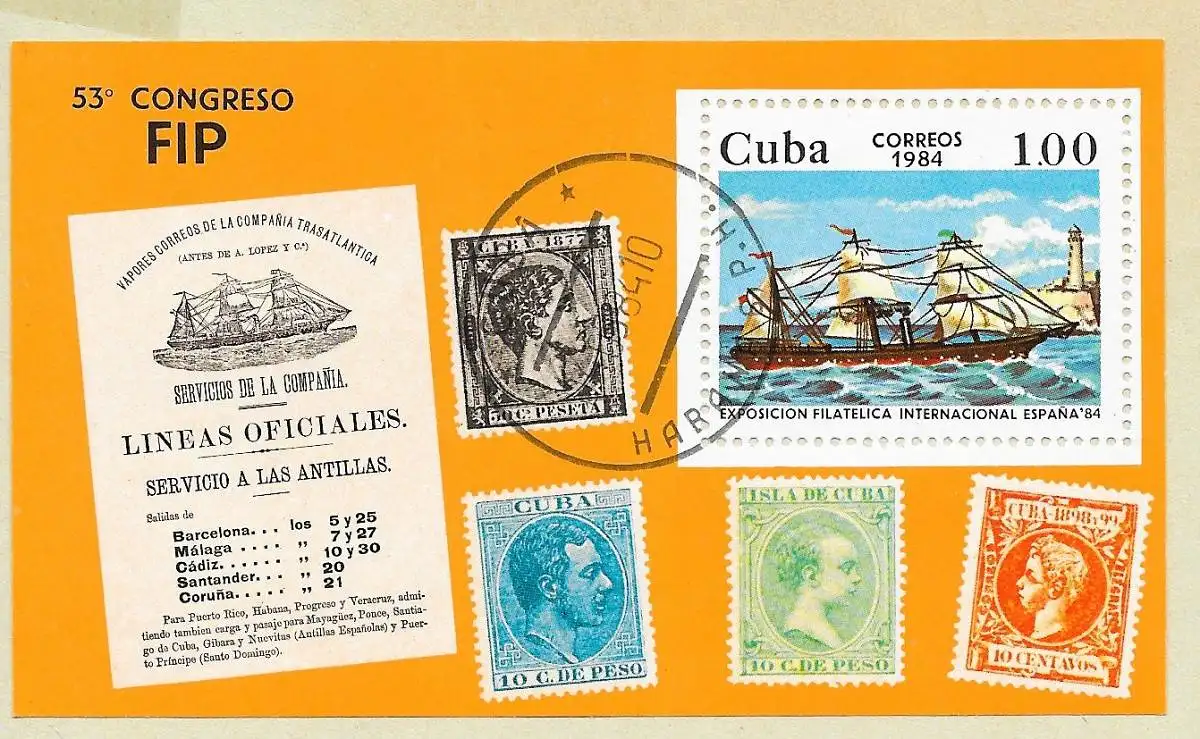 Kuba (Republik) 1980 Nr Block 82 2855 Rundstempel (Datum und/oder Ort klar)