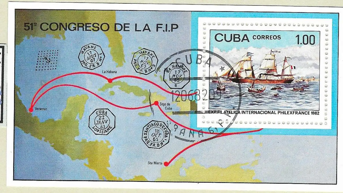 Kuba (Republik) 1982 Nr Block 72 2565 Rundstempel (Datum und/oder Ort klar)