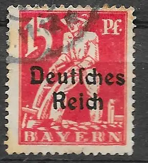 Deutsches Reich 1920 Nr 119 Gestempelt (Posten) Ohne Gummierung (*)