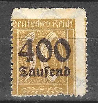 Deutsches Reich 1923 Nr 299 Ungebraucht