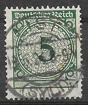 Deutsches Reich 1923 Nr 339 Gebraucht Ohne Gummierung (*) Zentraler Rund / Vollstempel