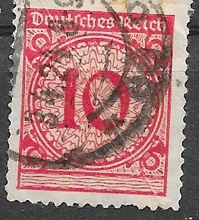 Deutsches Reich 1923 Nr 340 Gebraucht Ohne Gummierung (*)