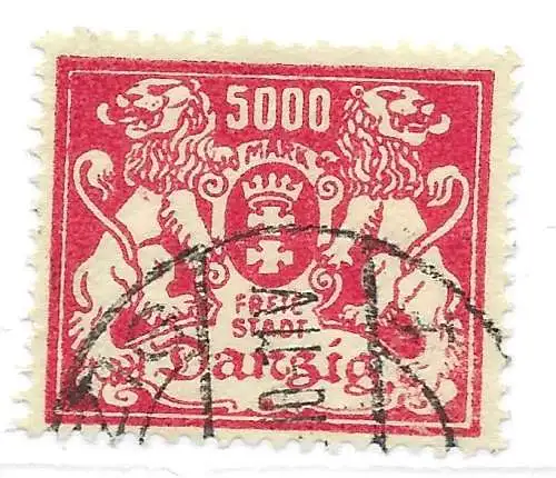 Freie Stadt Danzig 1923 Nr 152 Ohne Gummierung (*)