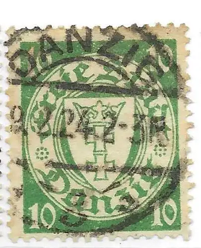 Freie Stadt Danzig 1938 Nr 292 Ohne Gummierung (*) Rundstempel (Datum und/oder Ort klar)