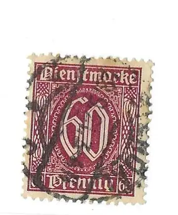 Deutsches Reich 1921 Nr 66 Falz / Gummimängel / * Rundstempel (Datum und/oder Ort klar)