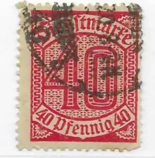 Deutsches Reich Dienstmarken 1920 Nr 28 Gestempelt (Posten)