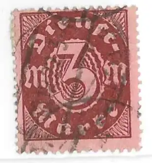 Deutsches Reich Dienstmarken 1921 Nr 67 Gestempelt (Posten)
