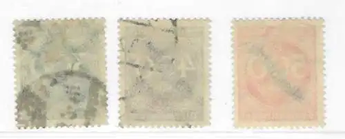 Deutsches Reich 1922 Nr 72 73 74 Gestempelt (Posten) Ohne Gummierung (*) Ungebraucht