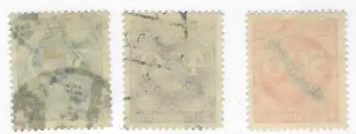Deutsches Reich 1923 Nr 79 80 81 Gestempelt (Posten) Ohne Gummierung (*)