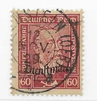 Deutsches Reich Dienstmarken 1924 Nr 112 Gestempelt (Posten) Ohne Gummierung (*)