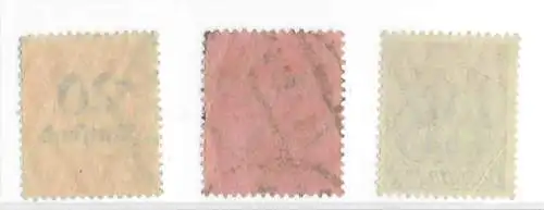 Deutsches Reich 1923 Nr 90 91 92 Gestempelt (Posten) Ohne Gummierung (*)
