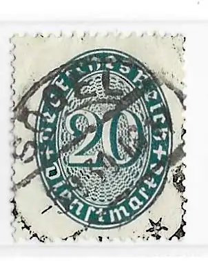 Deutsches Reich Dienstmarken 1927 Nr 119 Gestempelt (Posten) Ohne Gummierung (*)