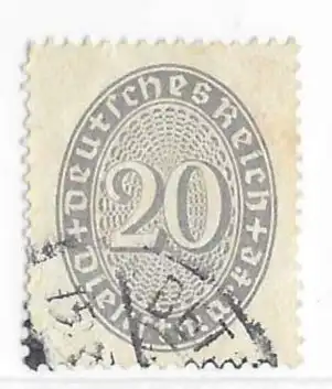 Deutsches Reich Dienstmarken 1927 Nr 126 Gestempelt (Posten) Ohne Gummierung (*)