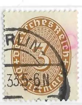 Deutsches Reich 1927 Nr 114 Ohne Gummierung (*) Falz / Gummimängel / *