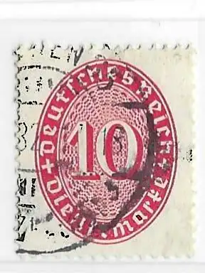 Deutsches Reich Dienstmarken 1927 Nr 123 Ohne Gummierung (*)