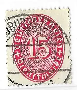 Deutsches Reich Dienstmarken 1927 Nr 124 Ohne Gummierung (*)
