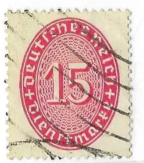 Deutsches Reich Dienstmarken 1927 Nr 124 Ohne Gummierung (*)