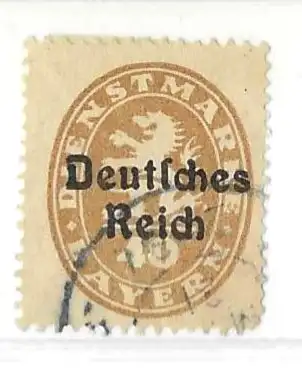 Deutsches Reich Dienstmarken 1920 Nr 39 Ohne Gummierung (*)