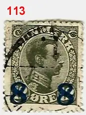 Dänemark 1921 Nr 113 Ohne Gummierung (*) Gestempelt (Posten)
