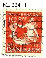 Dänemark 1935 Nr 224 Ohne Gummierung (*) Gestempelt (Posten)
