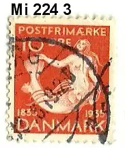 Dänemark 1935 Nr 224 Ohne Gummierung (*) Rundstempel (Datum und/oder Ort klar)