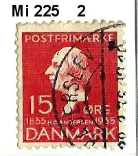 Dänemark 1935 Nr 225 Ohne Gummierung (*) Rundstempel (Datum und/oder Ort klar)